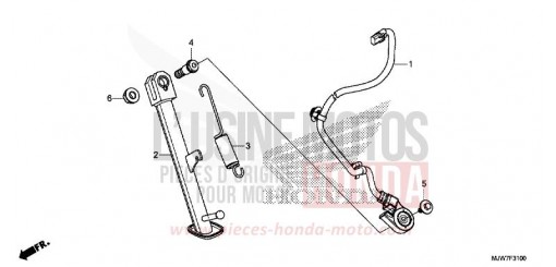 CAVALLETTO LATERALE CB500FAH di 2017